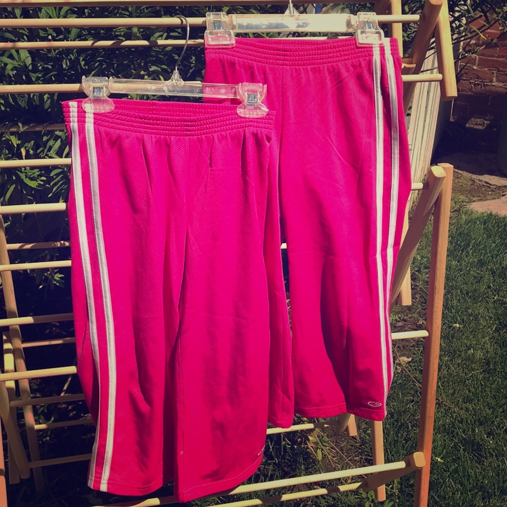 Pink striped sweats - twin
